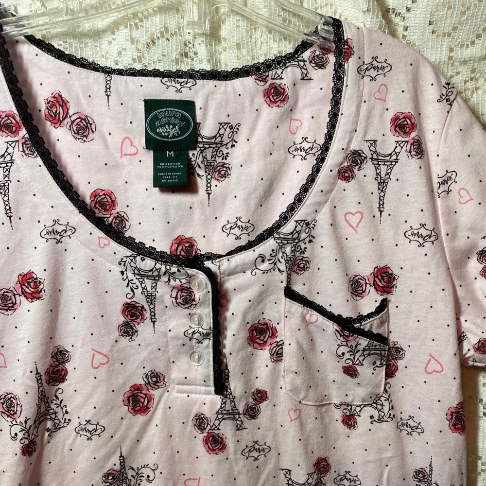 Paris Eiffel tower pajama top
